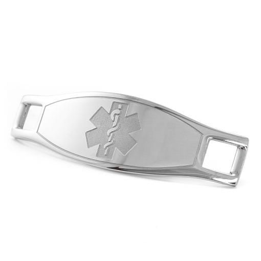 Medical ID Tag in 316L Stainless Steel with Embossed Logo (TAG-SEM2)