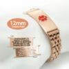Double Fold Fancy Link Watch Band in 316L Stainless Steel Rose Gold Finish - 12mm  (LD12-RRD)